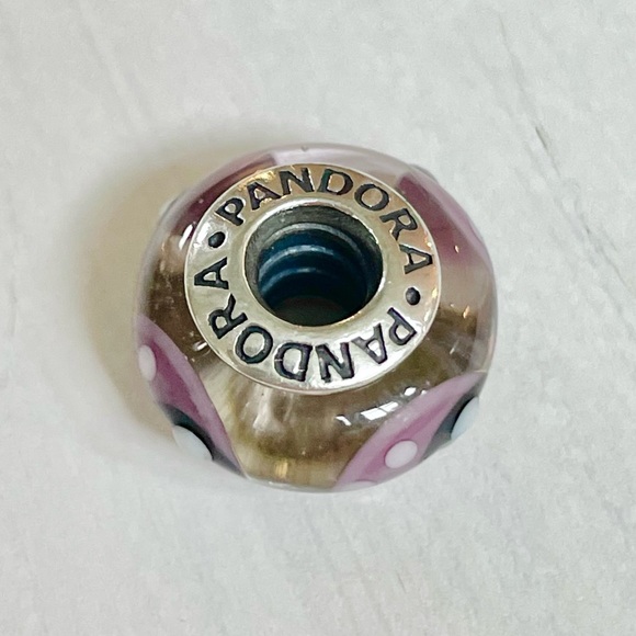 Pandora Purple Glass Ladybird / Ladybug Murano Charm - Picture 3 of 5